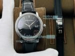 TWS Factory Replica AP Jules Audemars Extra-Thin SS Black Dial Diamond Bezel Watch